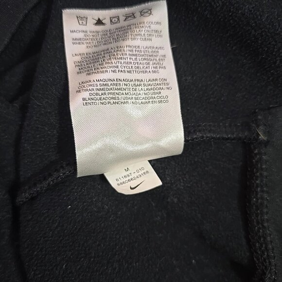 Nike Therma Fit Black Camo Swoosh Hoodie Mock Neck Men's Size Medium - Picture 5 of 5